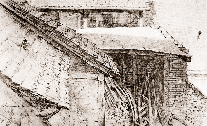  Adolpyh Von Menzel —— 农舍的习作